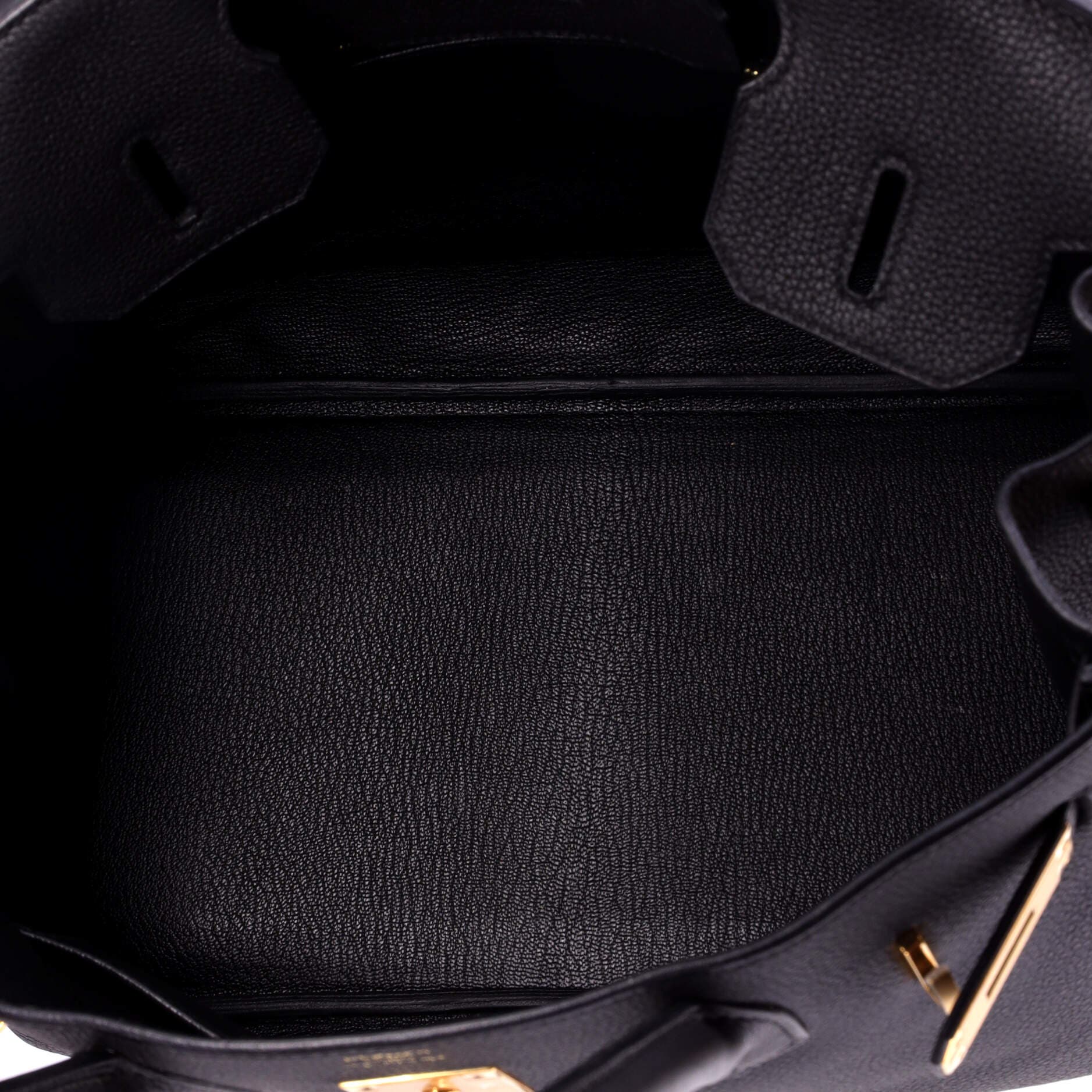 Pre-Owned Hermes Birkin Handbag Black Togo with Rose Gold Hardware 30, Alternate, color, Noir