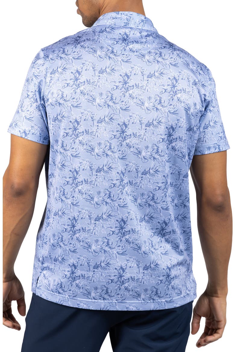 Tropical Print Performance Mesh Polo, Alternate, color, LIGHT BLUE