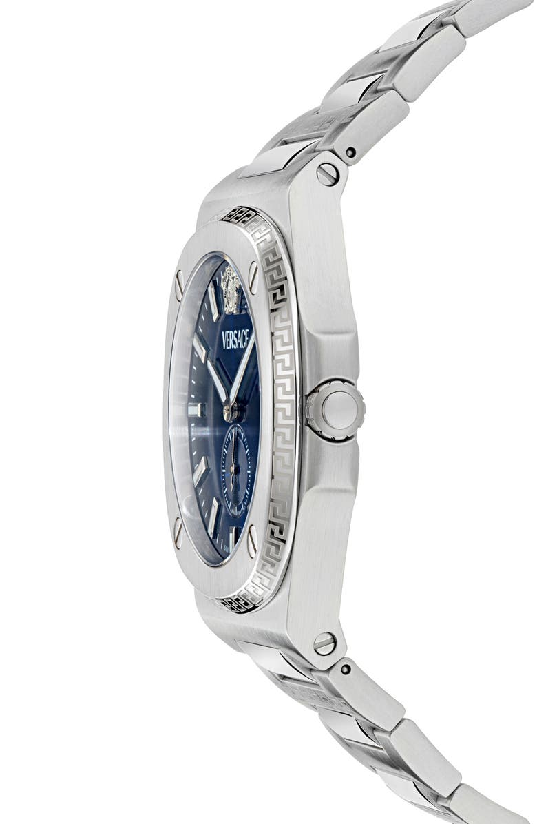 Versace Tolomeo Bracelet Watch, 40mm, Alternate, color, Stainless Steel