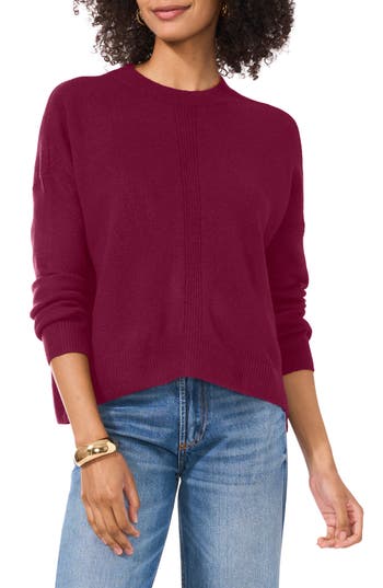 Vince Camuto Cropped Crewneck Sweater