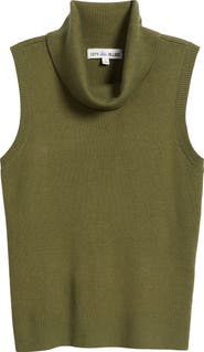 CITY BLUES Turtleneck Sleeveless Sweater