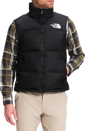 North face nuptse vest mens black online