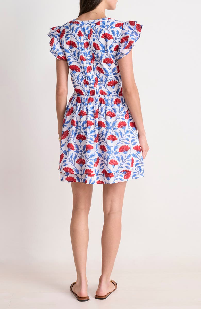 vineyard vines Nora Floral Pintuck Detail Cotton Voile Minidress, Alternate, color, Harper Floral