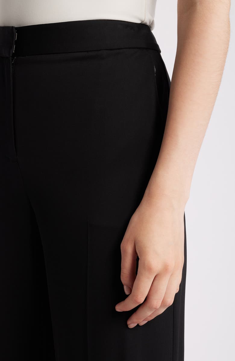 KOBI HALPERIN Luxe Wide Leg Pants, Alternate, color, Black