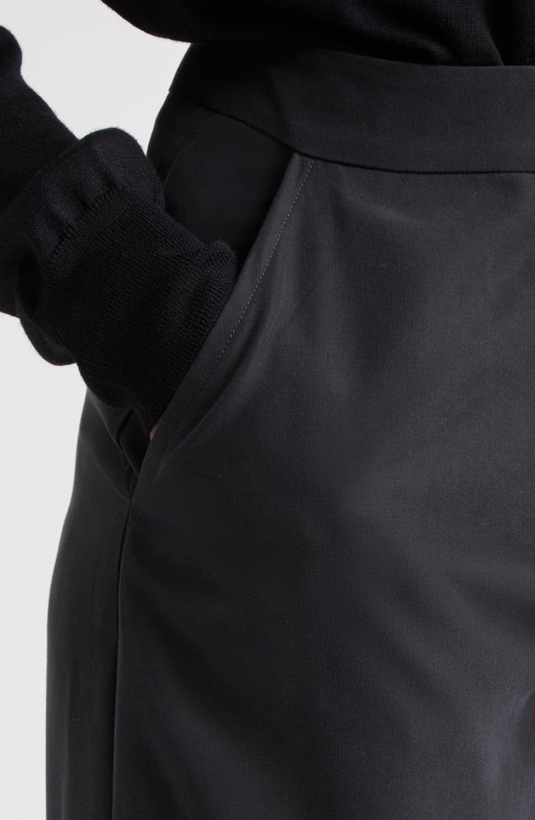 Emporio Armani Straight Leg Pants, Alternate, color, Solid Black