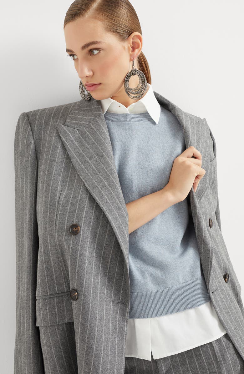 Brunello Cucinelli Cashmere sweater with monili, Alternate, color,