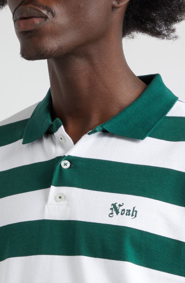 Noah Stripe Long Sleeve Cotton Jersey Polo, Alternate, color, 