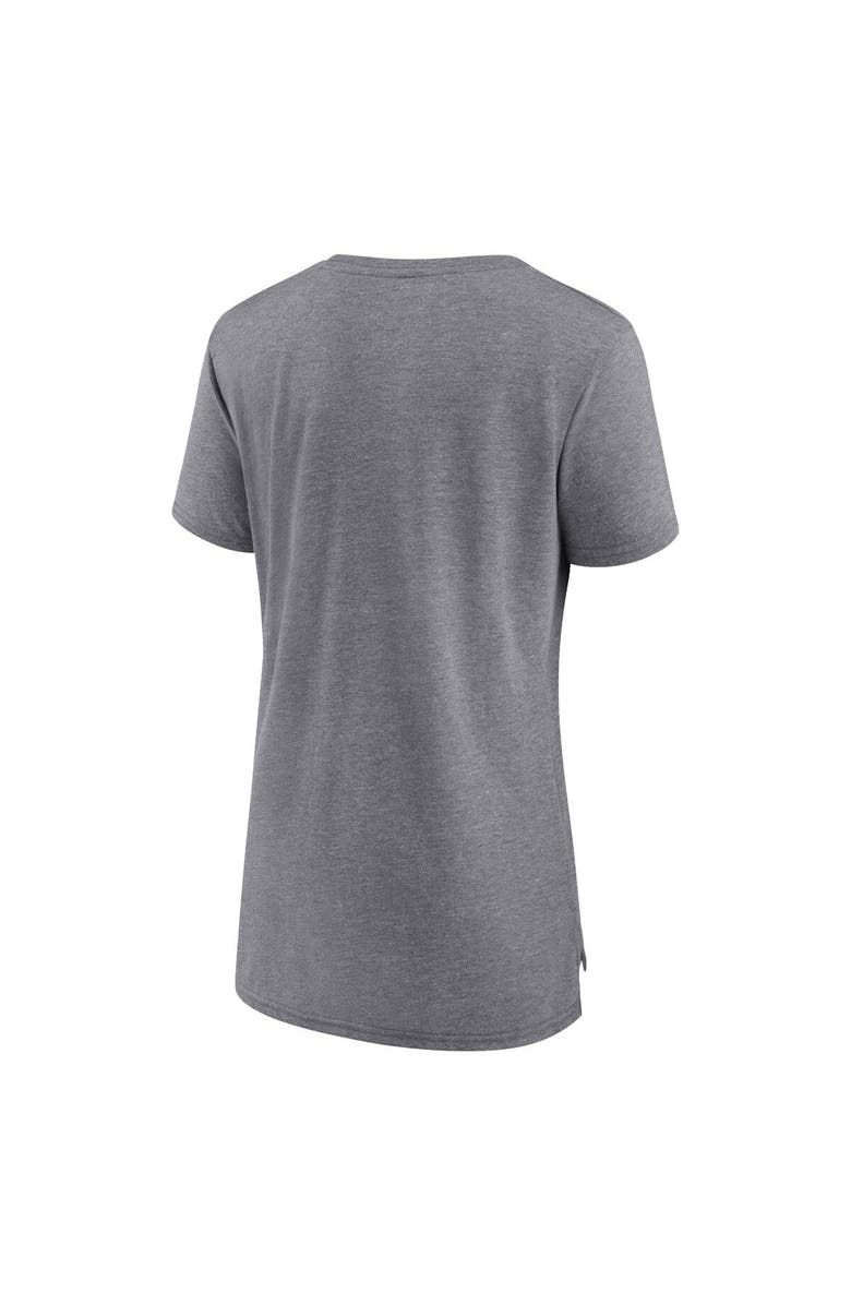 FANATICS Women's Fanatics Branded Heathered Gray Dallas Cowboys Drop Back Modern T-Shirt, Alternate, color, Heather Gray