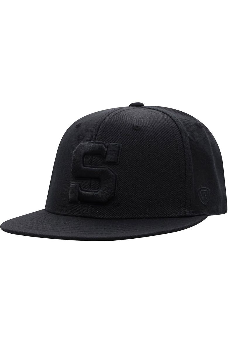 Men's Top of the World Penn State Nittany Lions Black On Black Fitted Hat, Main, color, Black