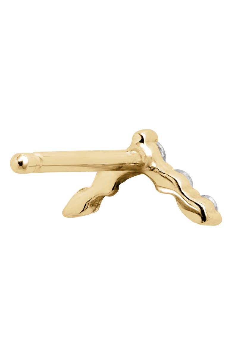 Bony Levy Chevron Diamond Stud Earrings, Alternate, color, 