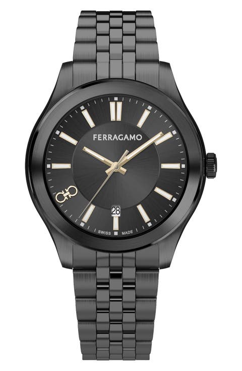 Classic Sunray Dial Bracelet Watch, 42mm