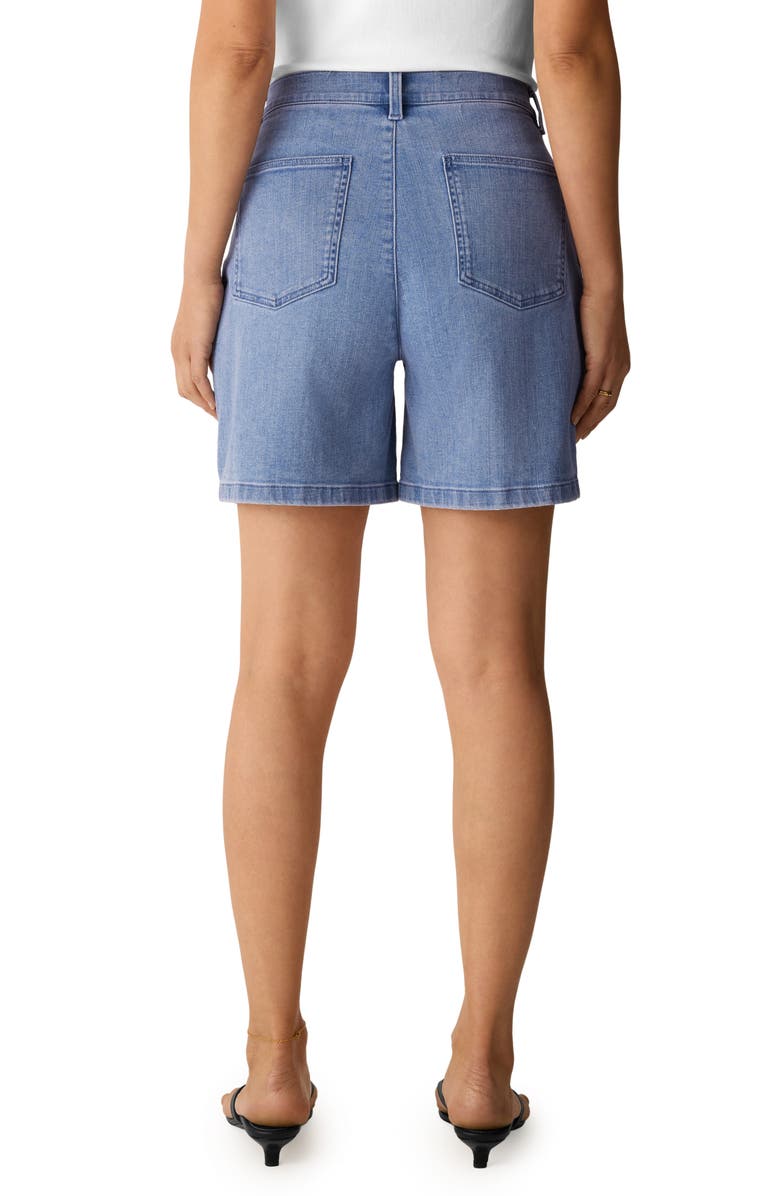 Eileen Fisher High Waist Denim Shorts, Alternate, color,