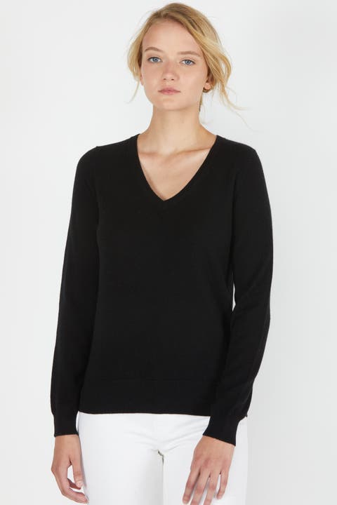 Classic V-Neck Cashmere Sweater