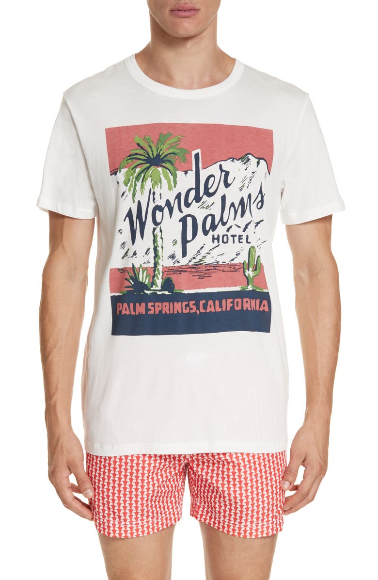 Onia Johnny Wonder Palms T-Shirt, Main, color, 