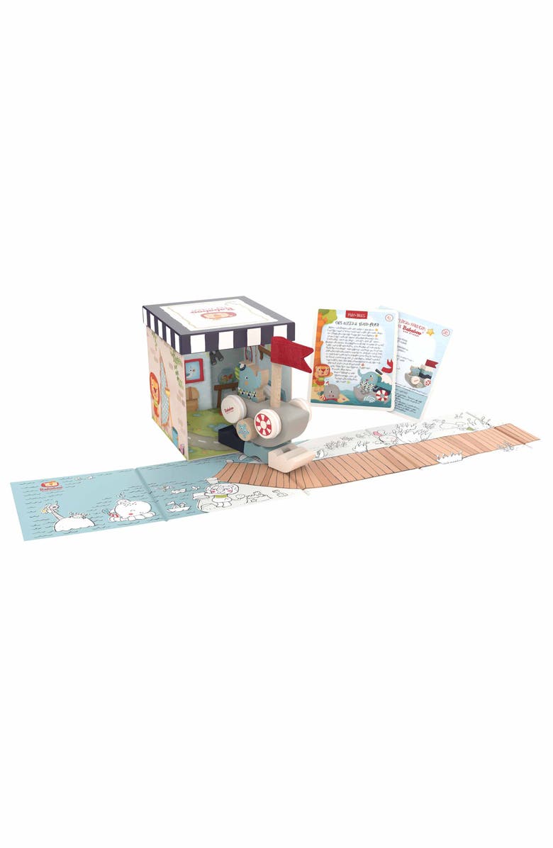 Bababoo and friends<sup>®</sup> Lolo Elephant Funny Autoboat 2-in-1 Stacking Game, Alternate, color, Grey