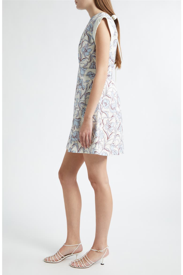 Floral Minidress, Alternate, color, SKY BLUE MULTI