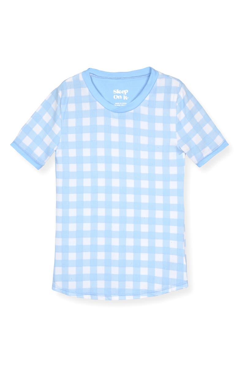 SLEEP ON IT Kids' Gingham Two-Piece Pajamas & Socks Set, Alternate, color, 