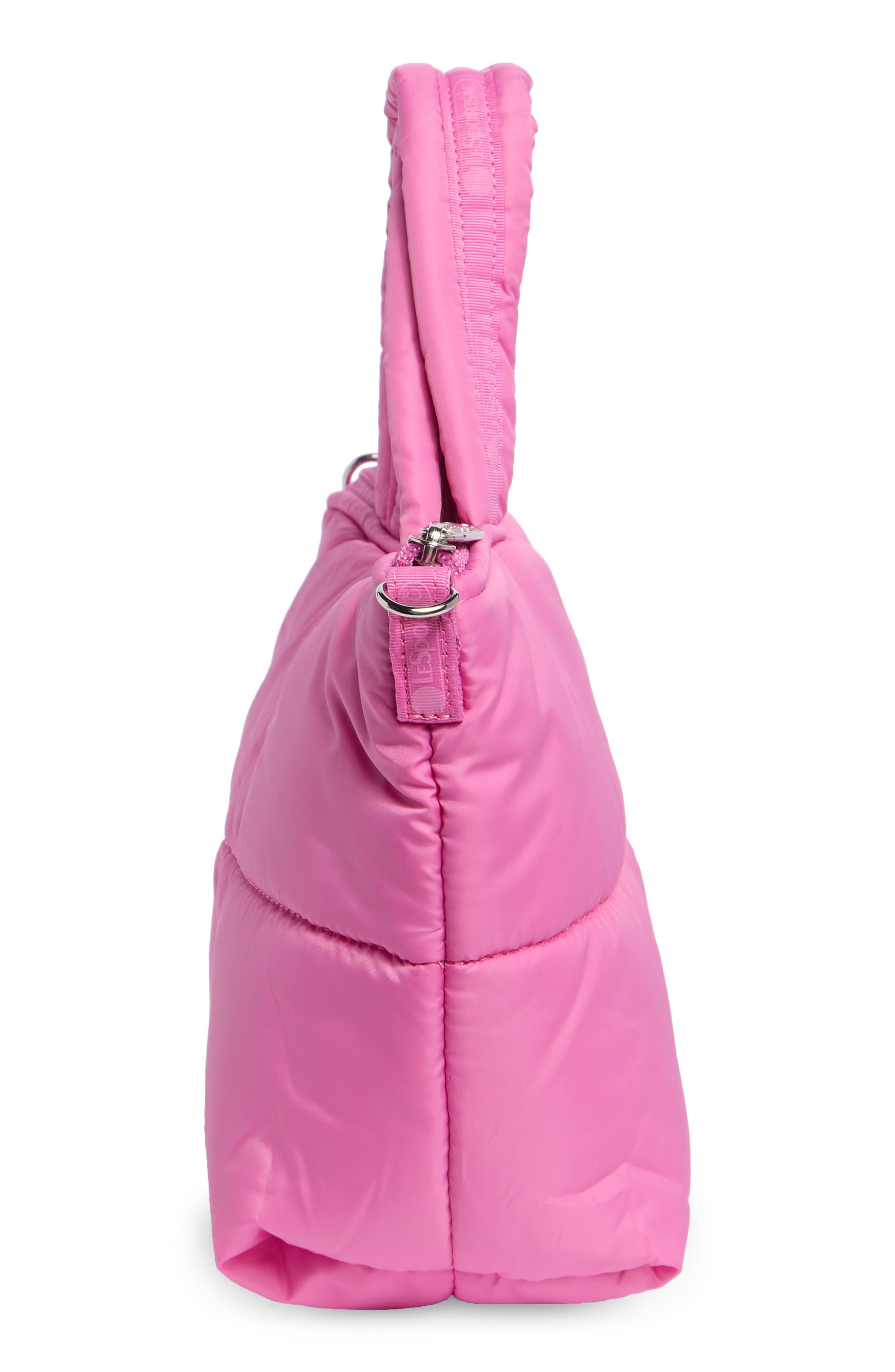 LeSportsac Puffy Mini Satchel, Alternate, color, Strawbery Pink Sheen