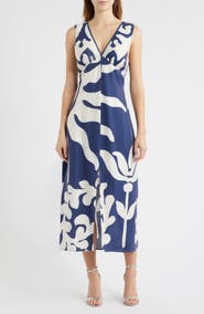 CIEBON Penny Open Back Midi Dress