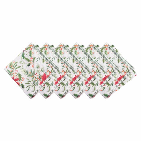 Silvia Poinsettia Napkin Set of 6