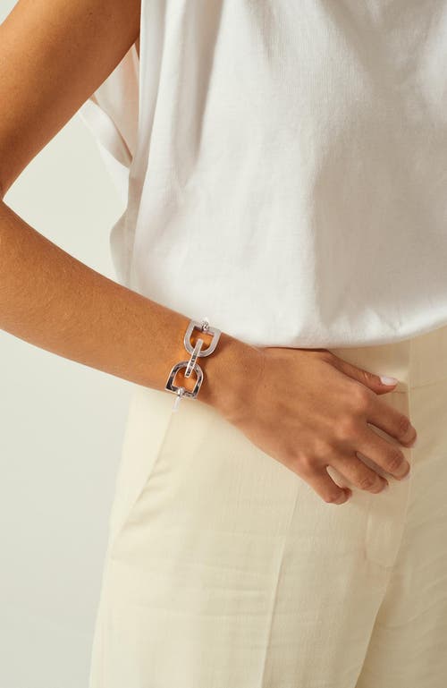 Cxc Dc Stirrup Bracelet In Metallic
