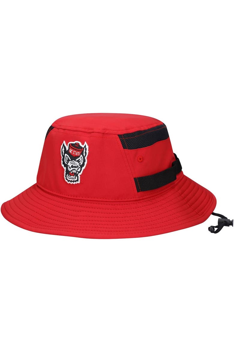 Men's adidas Red NC State Wolfpack 2021 Sideline AEROREADY Bucket Hat, Main, color, Red