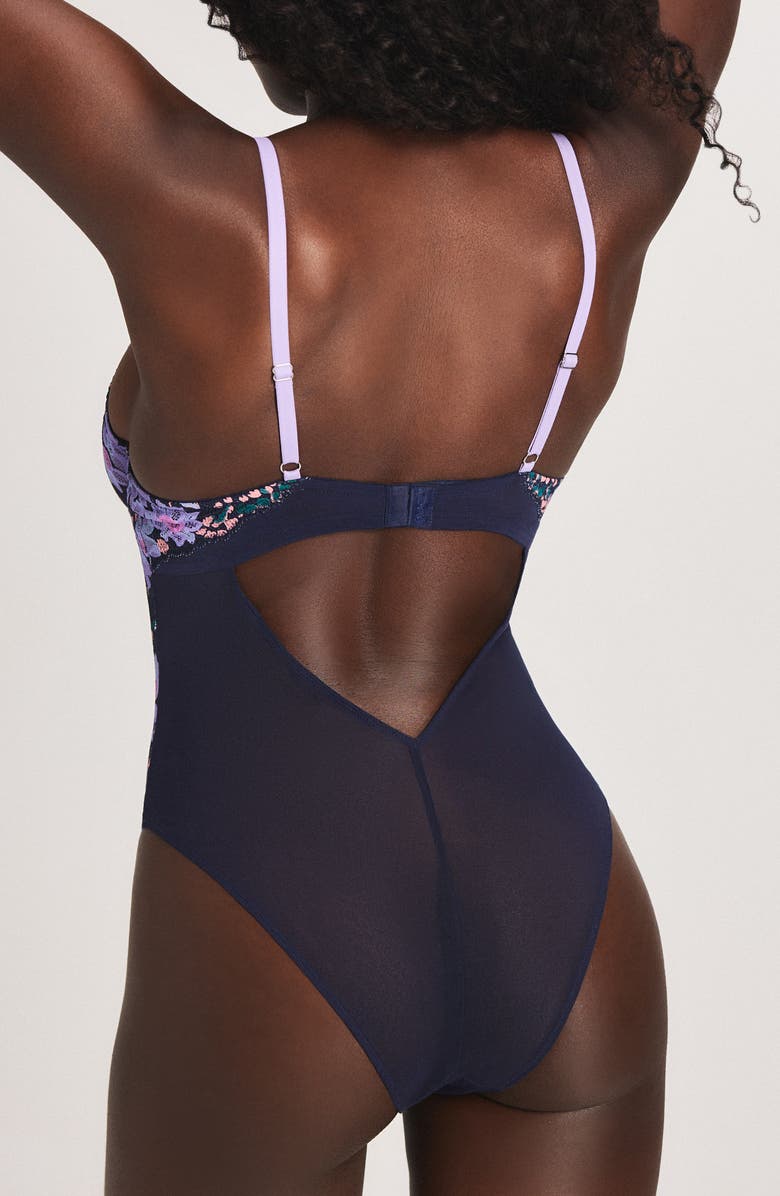 SAVAGE X FENTY Fleur Fantasy Underwire Teddy, Alternate, color, Dark And Stormy Blue