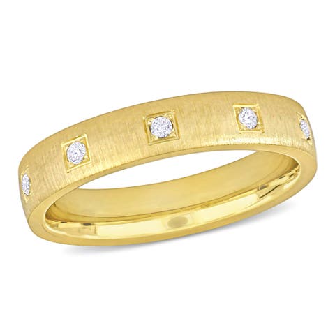 Cubic Zirconia Wedding Band 14k
