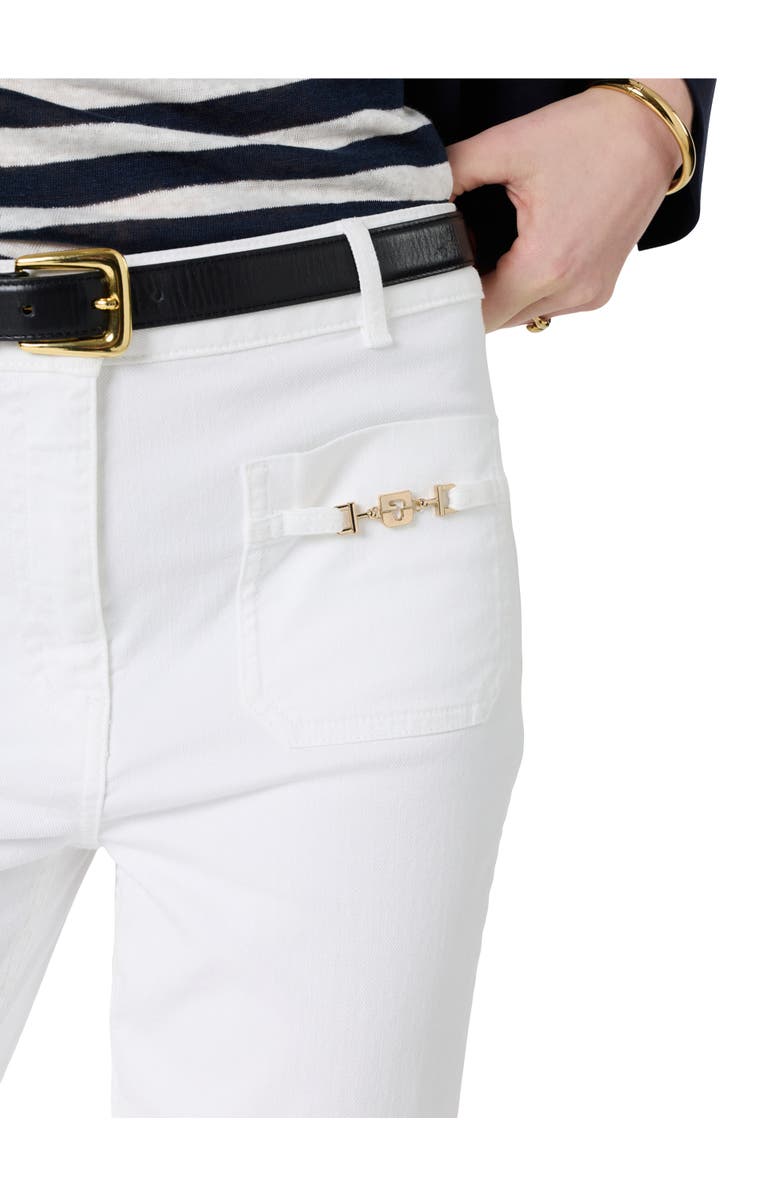 GERARD DAREL Allie Cropped Straight Leg Jeans, Alternate, color, White