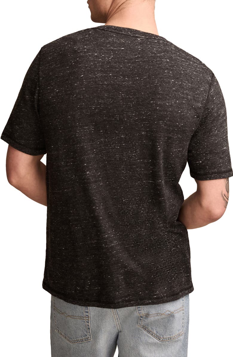 Lucky Brand Short Sleeve Cotton Blend Henley, Alternate, color, 001 Black