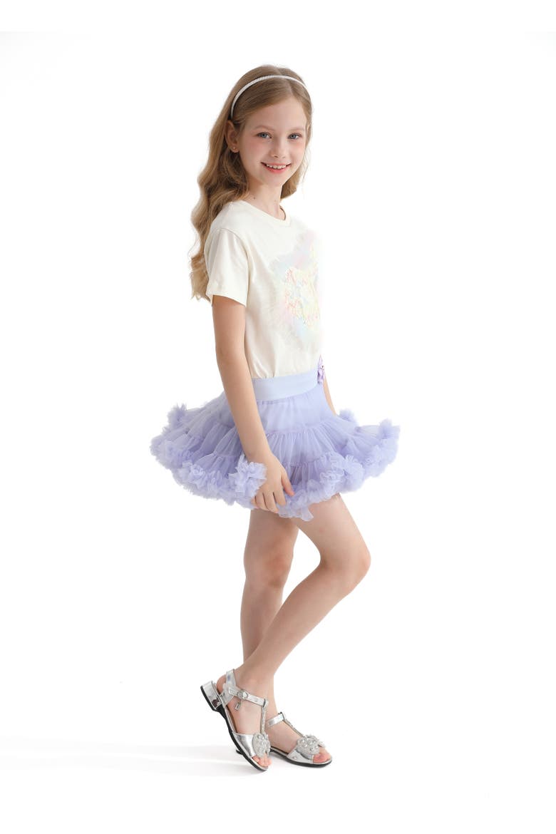 Rainbow Heart Applique T-Shirt, Alternate, color, Cream