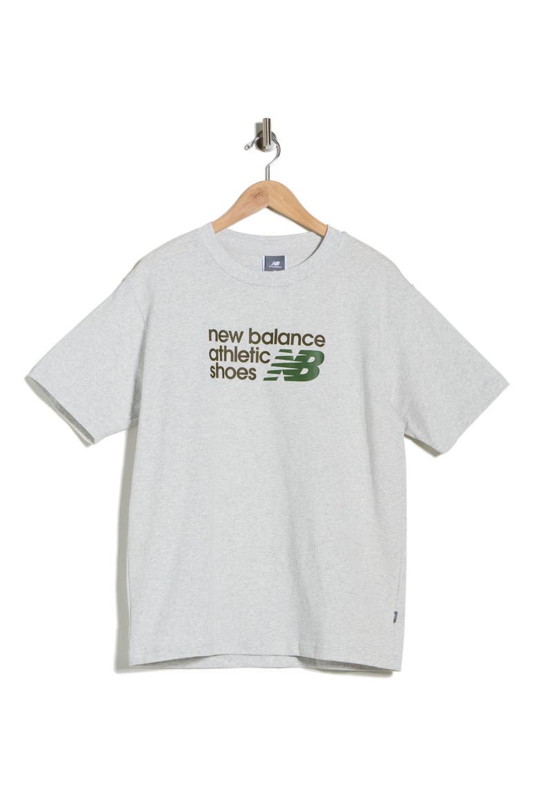 Athletics Premium Logo Graphic T-Shirt, Alternate, color, ASH HEATHER