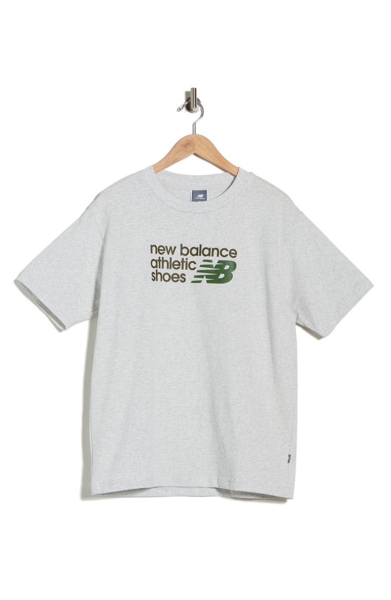 New Balance Athletics Premium Logo Graphic T-Shirt, Main, color, Ash Heather