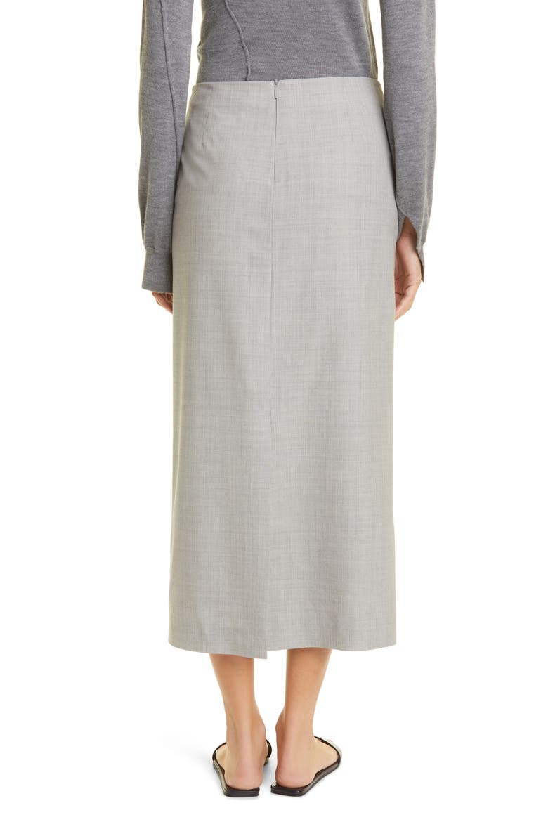 Berth Merino Wool Maxi Skirt, Alternate, color, GREY MELANGE