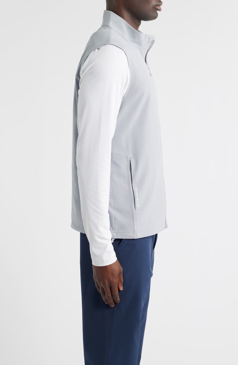 Peter Millar Dunes Water Resistant Golf Vest, Alternate, color, Gale Grey