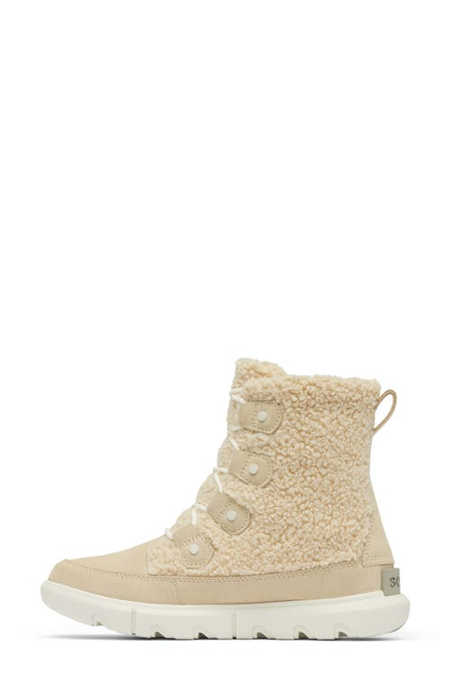 Sorel Explorer Next Joan Faux Shearling Waterproof Boot In Neutral