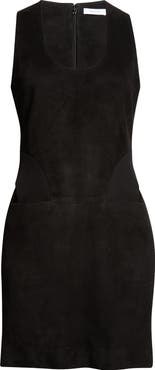 FERRAGAMO Sleeveless Suede Minidress