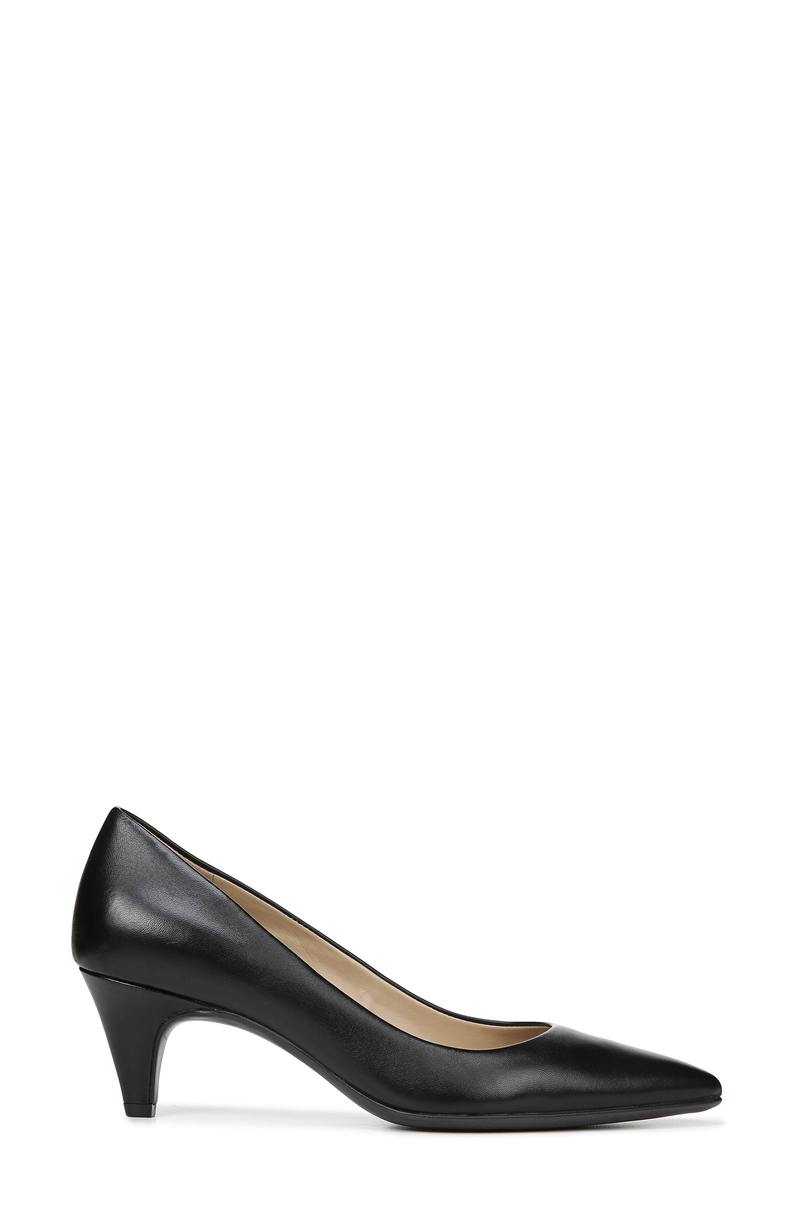 Beverly Pump, Alternate, color, BLACK LEATHER