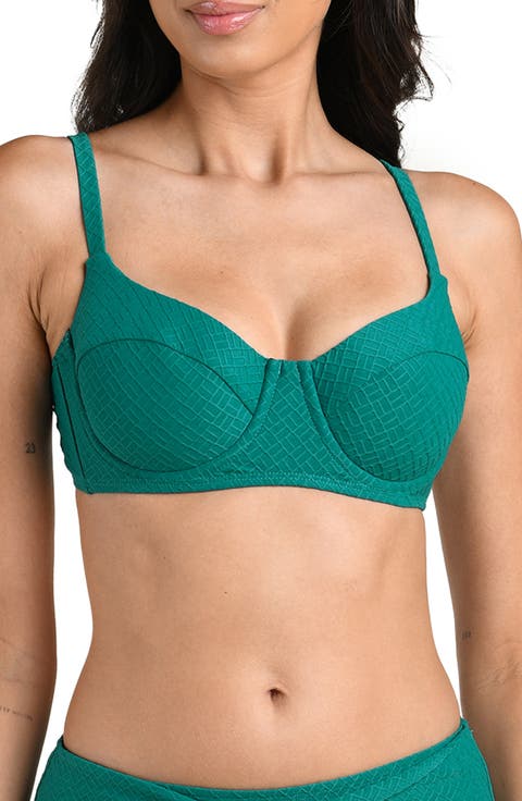 Textured Tides Underwire Bikini Top