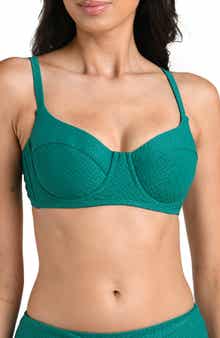 Textured Tides Underwire Bikini Top