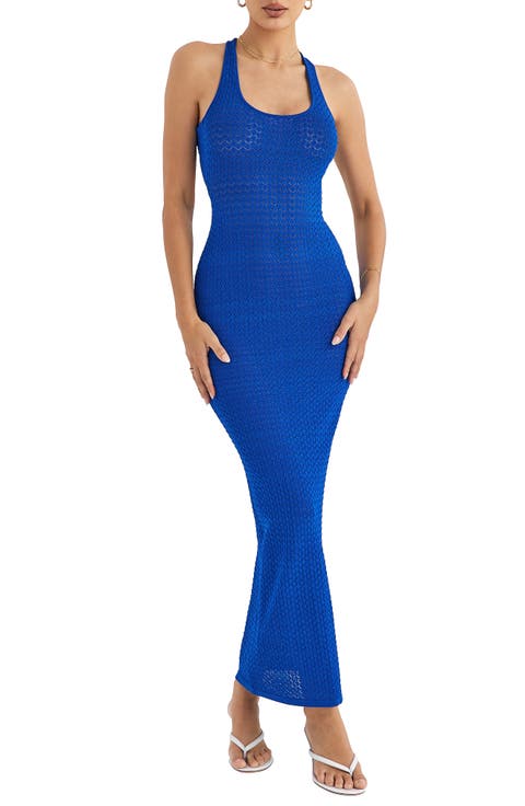 Open Stitch Sleeveless Sweater Dress