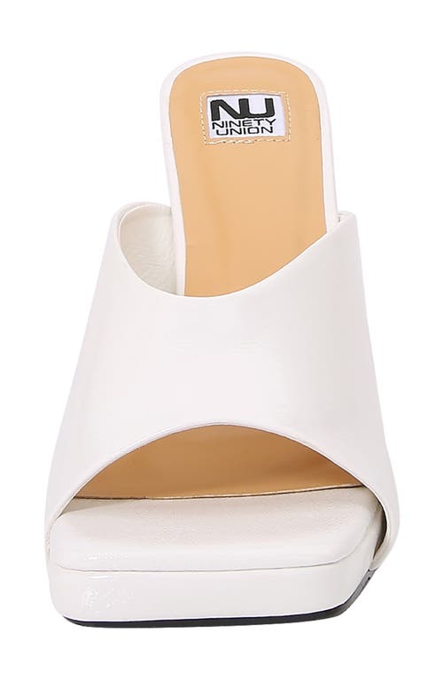Ninety Union Cancun Slide Sandal In White