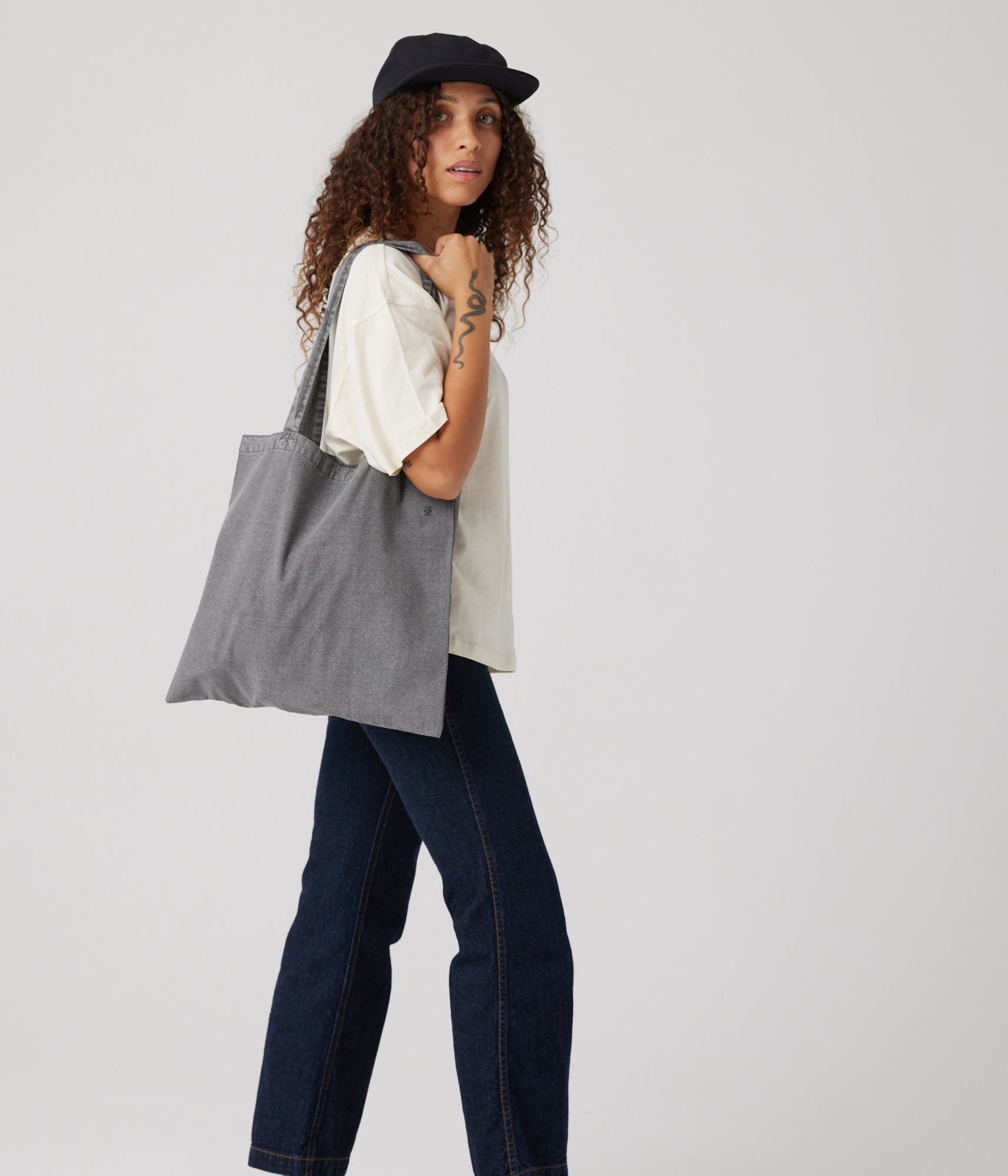 Known Supply Pigment Dyed Tote Bag, Alternate, color, Charcoal