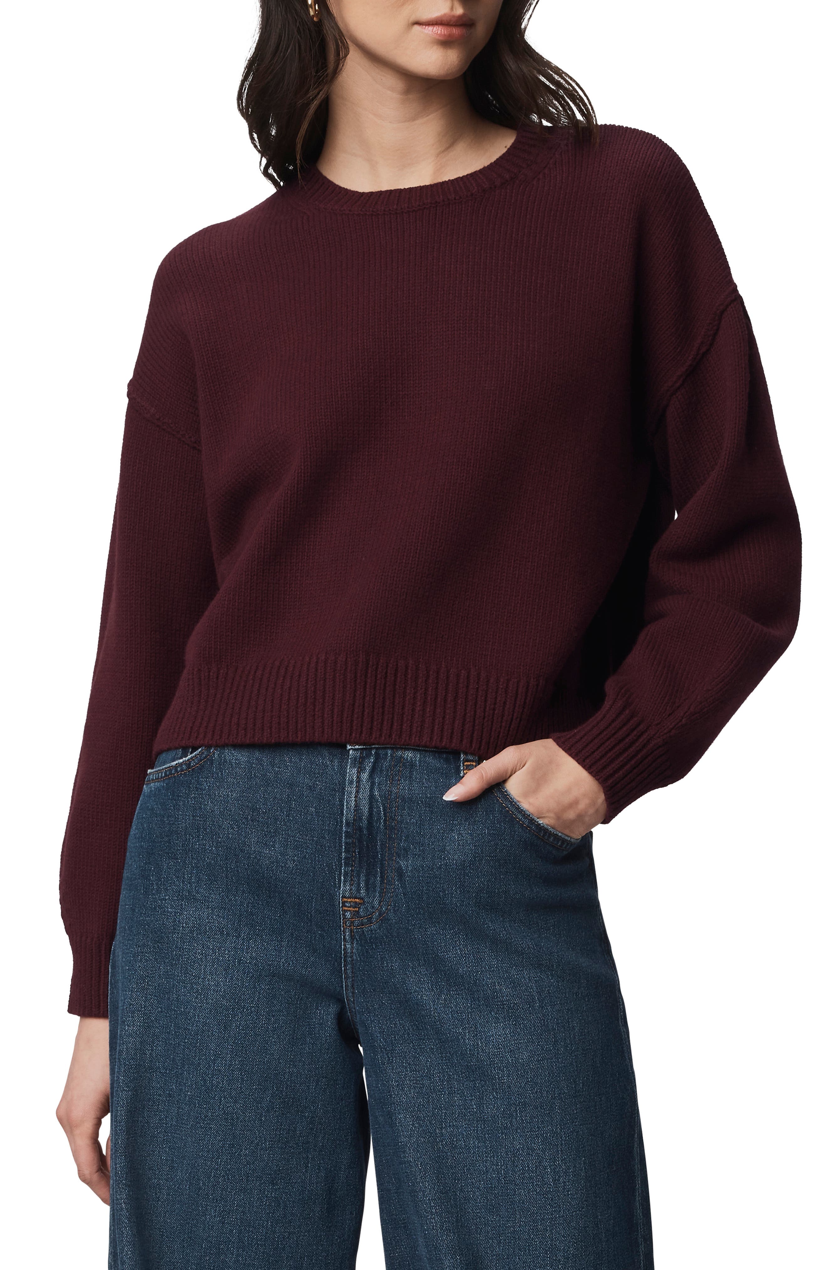 Delaney Crewneck Cotton Blend Sweater