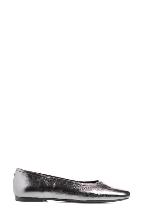 Vagabond Shoemakers Jolin Ballet Flat In Silver