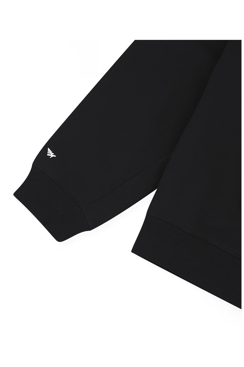 Collegiate Logo Sweatshirt, Alternate, color, BLACK