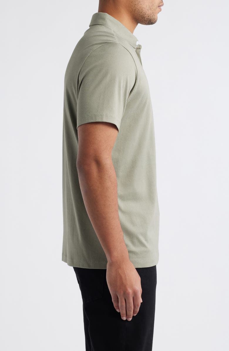 Robert Barakett Northpark Cotton Blend Polo, Alternate, color, Olive
