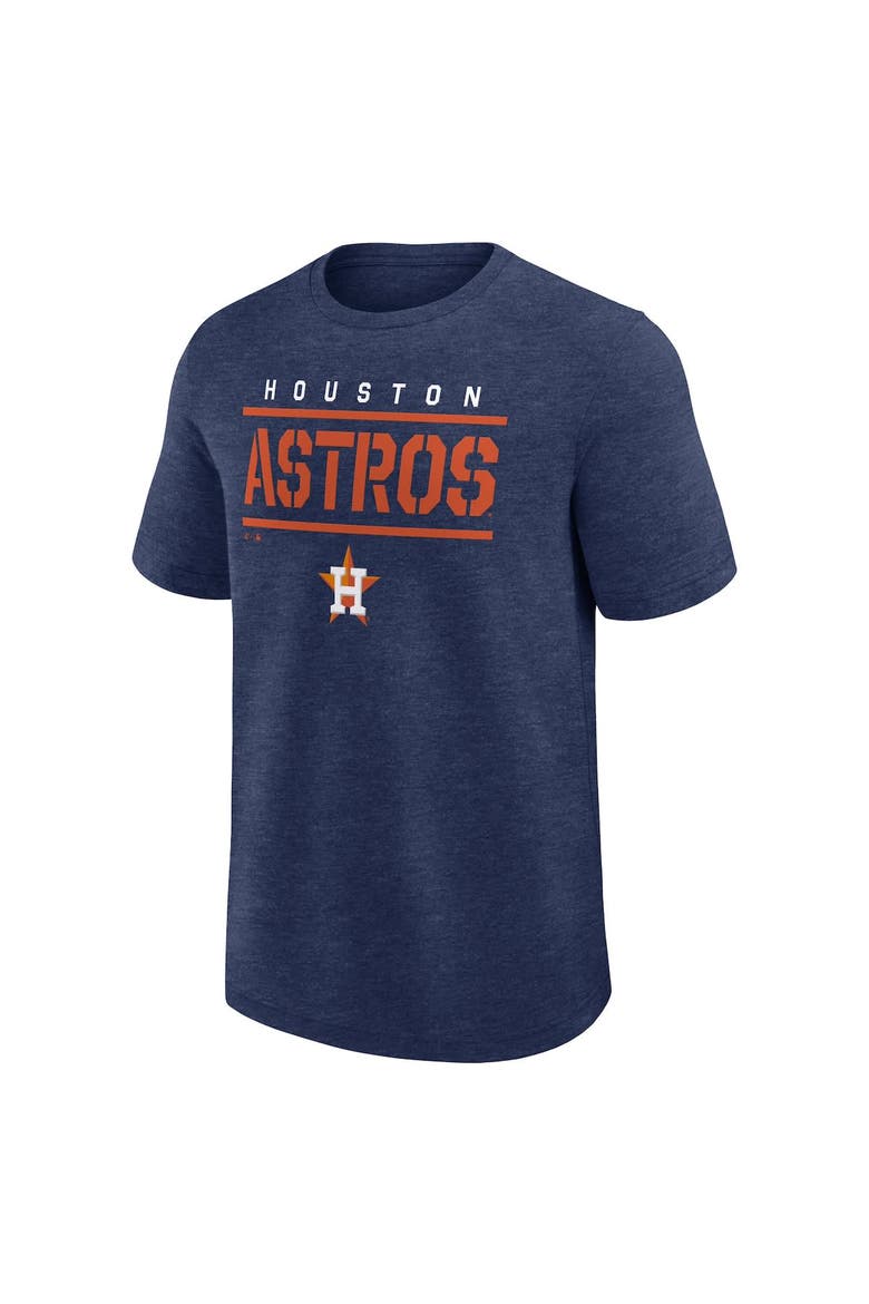 Men's Fanatics Heather Navy Houston Astros Top Notch T-Shirt, Alternate, color, Heather Navy