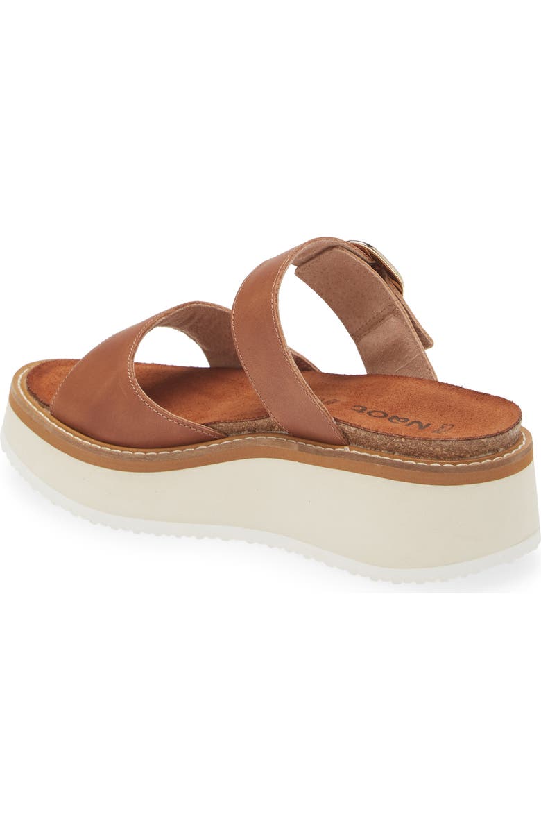 Naot Halvah Platform Wedge Sandal, Alternate, color, Latte Brown Leather