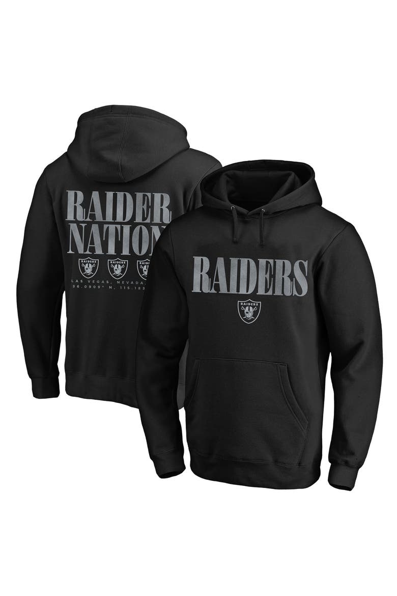 Men's Fanatics Black Las Vegas Raiders Big & Tall Relaxed Intense Rivalry Hoodie, Main, color, Black